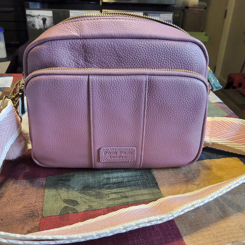 Pom Pom London Pink BCA Original Plus Crossbody Bag.